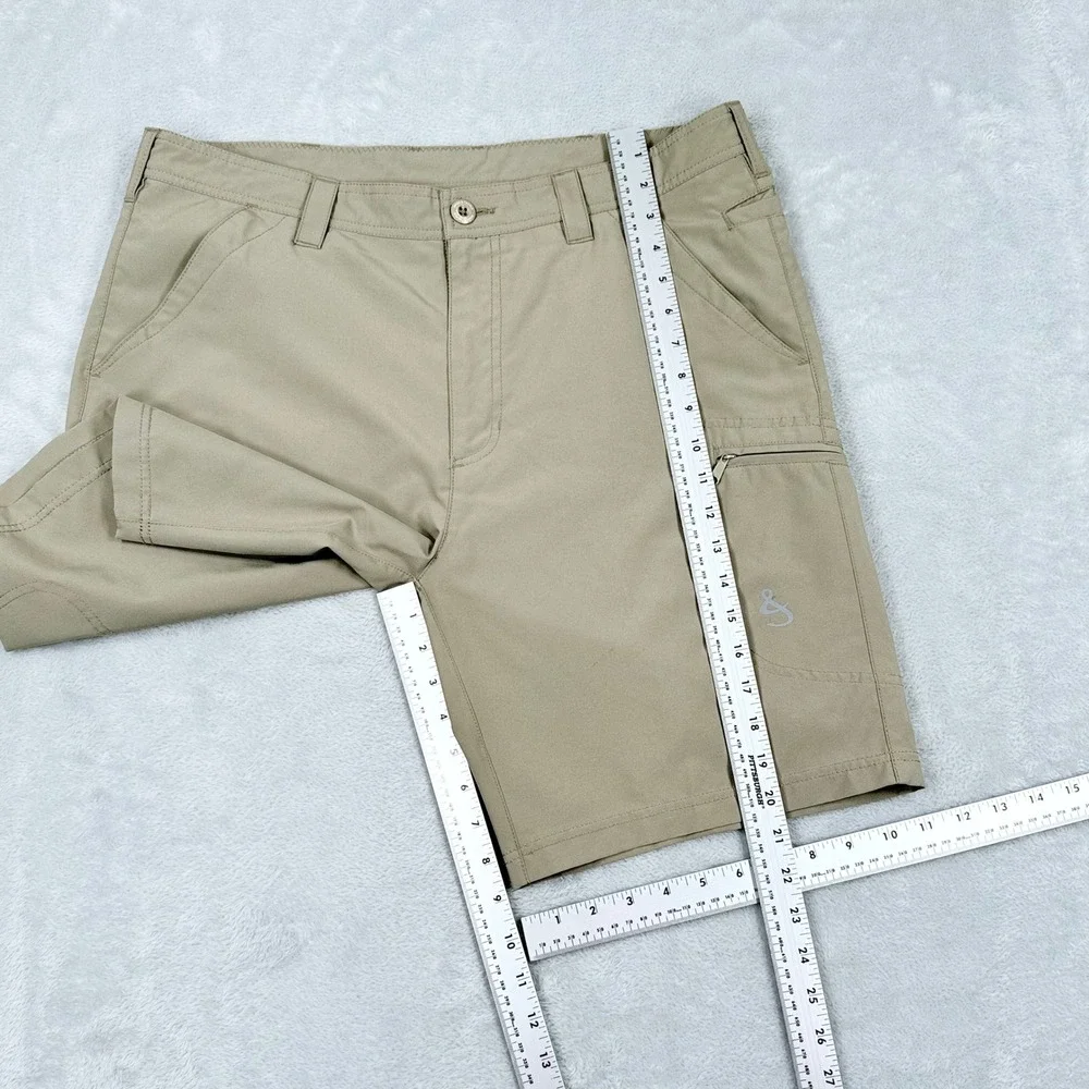 Hook & Tackle Driftwood Hybrid Shorts Mens 36 Khaki 9